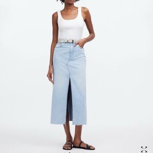 Madewell denim skirt